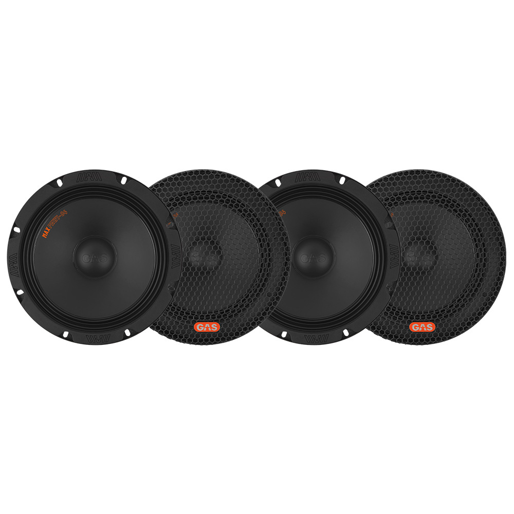4-pakke GAS MAX PMW1-84, 8 tommers bass/midbass
