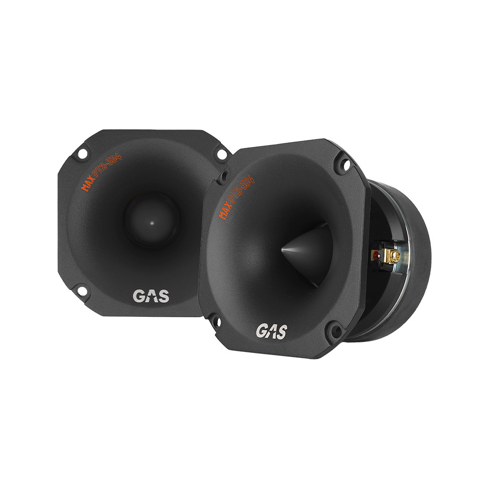 2-pakke GAS MAX PT2-384 gale tunge horndiskanter, 4 Ohm