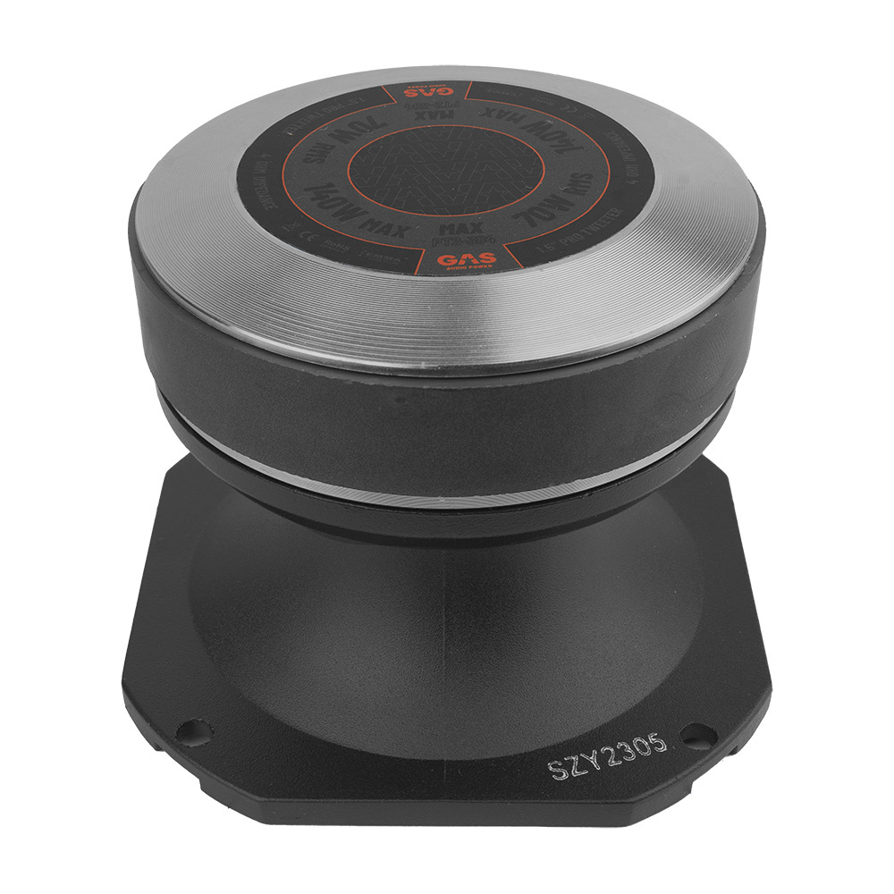 4-pakke GAS MAX PT2-384 gale tunge horndiskanter, 4 Ohm