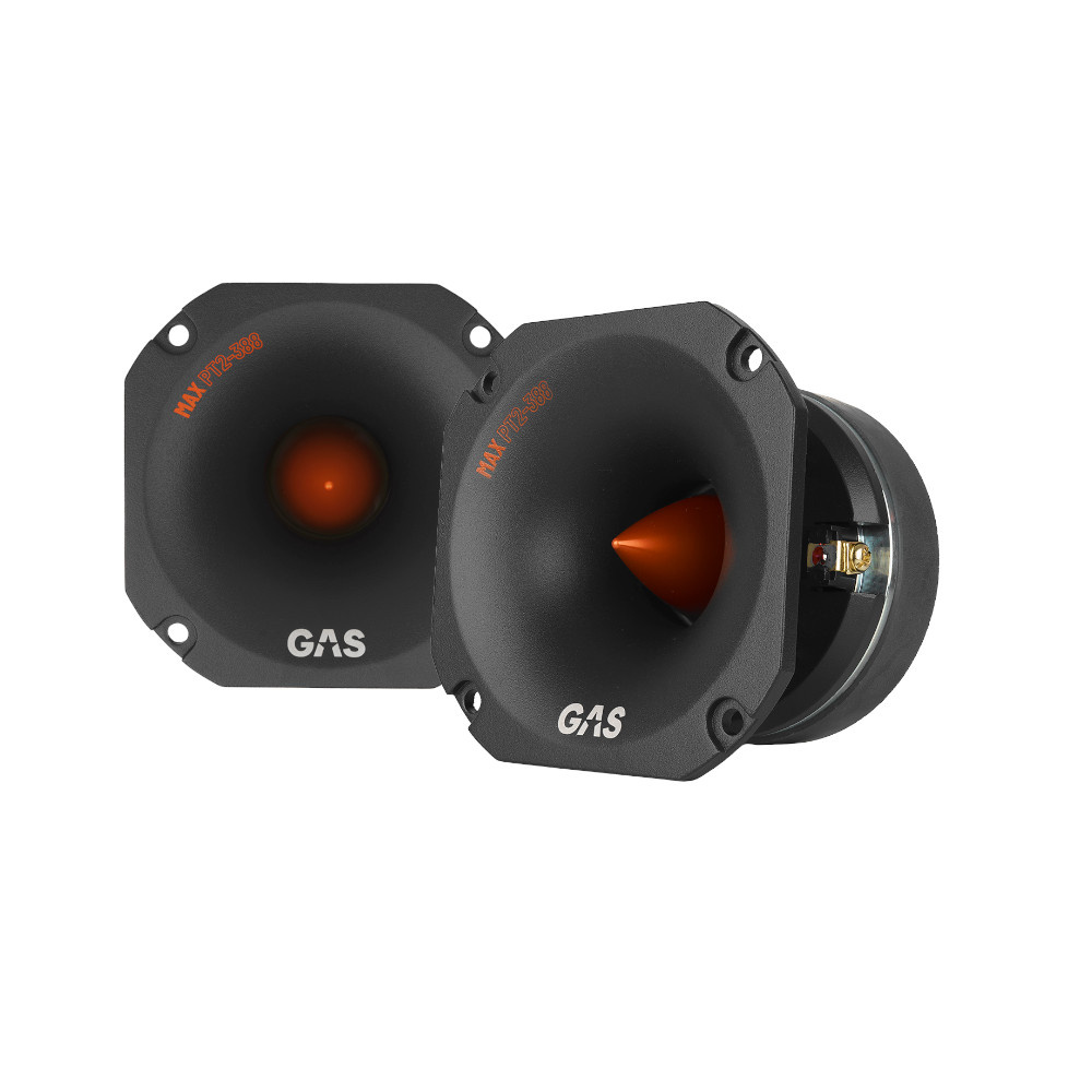 2-pakke GAS MAX PT2-388 galet tung horndiskant, 8 Ohm