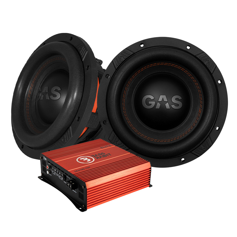 2-pakke GAS MAX S1-10D1 & SPL ELITE 3100.1DF, basspakke