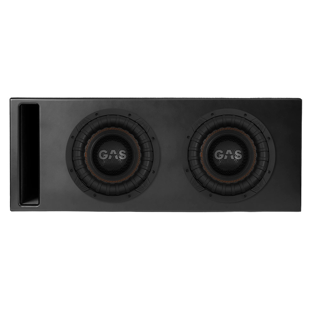 Portet 2x10 tommers Comp-kasse med 2 stk GAS MAX S2-10D1