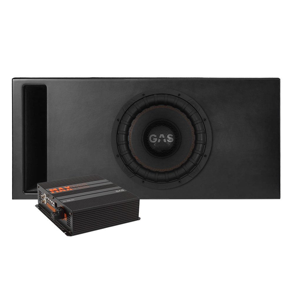 1x12 basspakke med GAS MAX S2-12D2 i Comp-kasse og forsterker