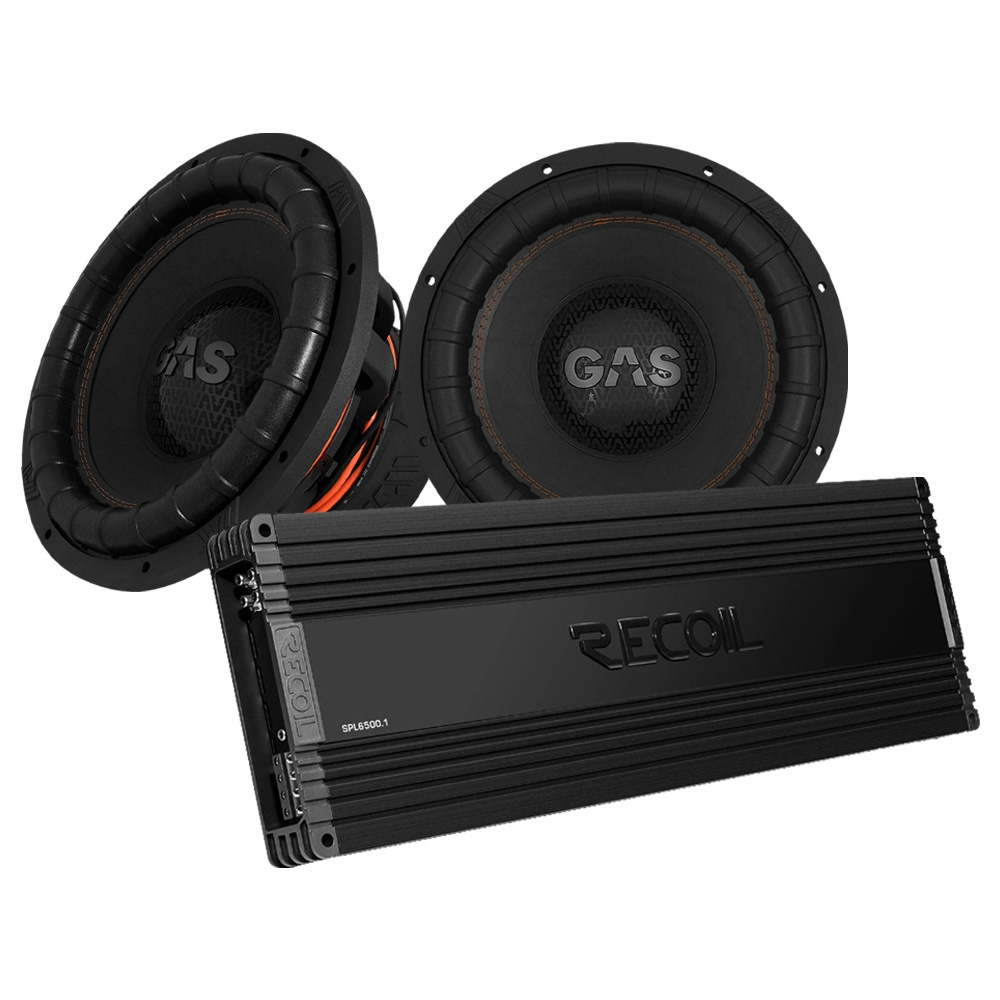 2-pakning GAS MAX S2-15D1 med Recoil SPL6500.1, 2x15
