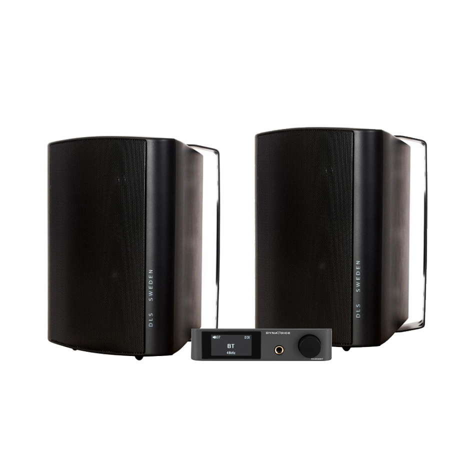 Dynavoice CA802BT & DLS MB5i utendørs høyttalere, svart