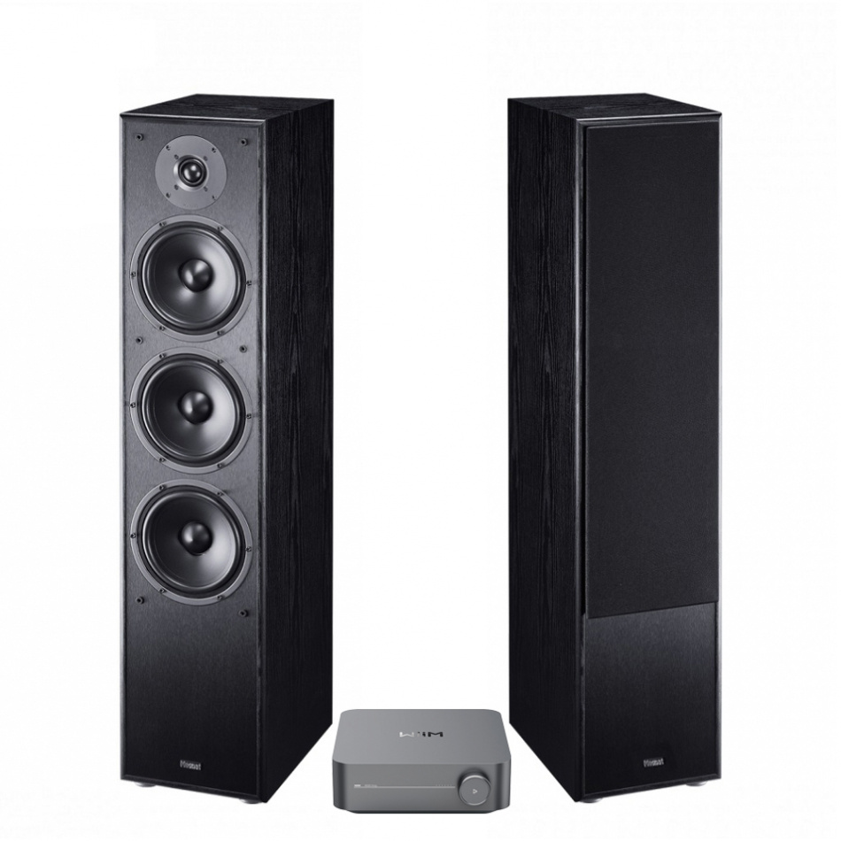 Wiim Amp & svarte Magnat MS70, 2.0 stereopakke