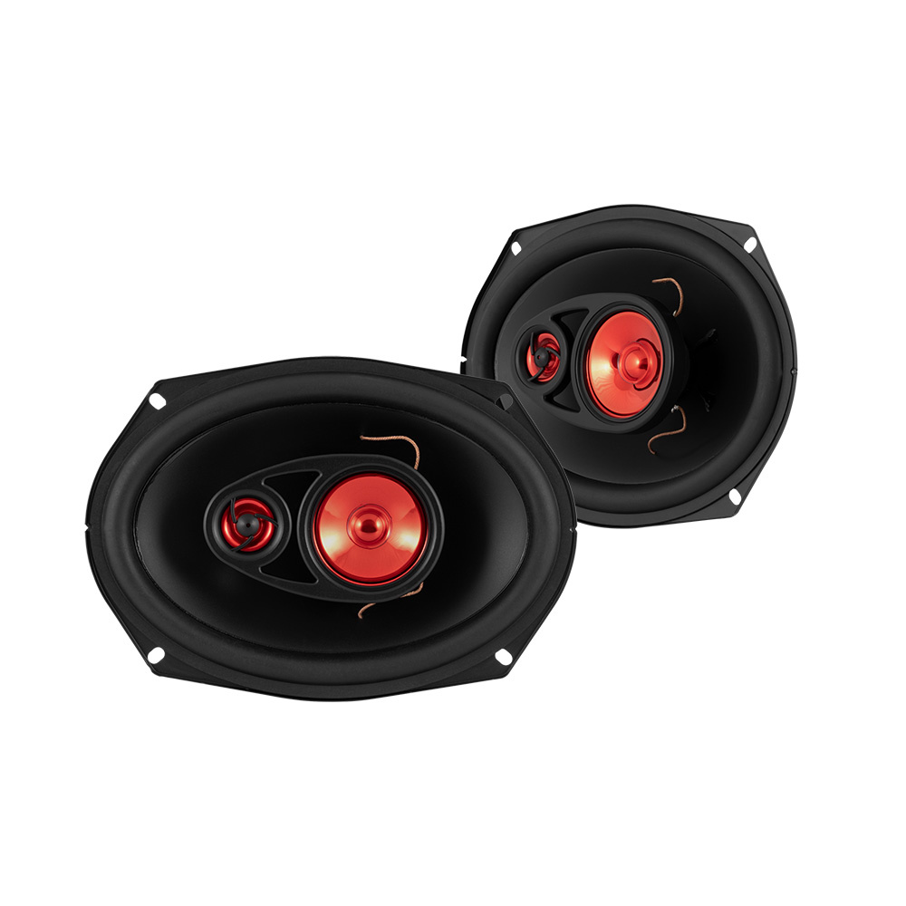 Pioneer MVH-S320BT og Bass Habit Play-høyttalere