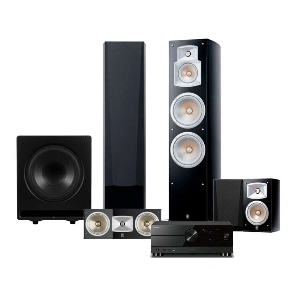 Yamaha NS-777 hjemmekinopakke 5.1 med subwoofer og RX-A2A