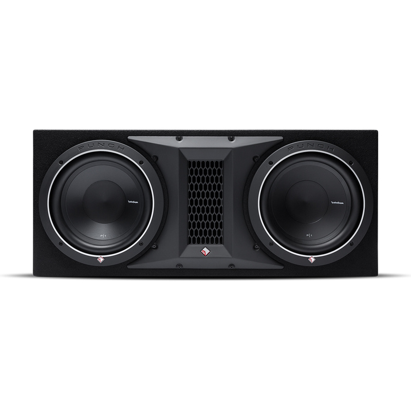 Rockford Fosgate P1-2X10 og Bass Habit RA2000W, basspakke