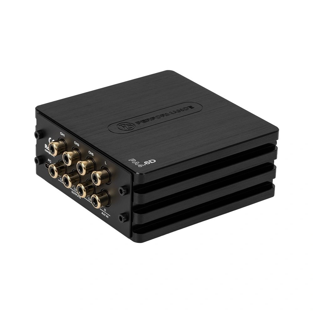 DLS PA4.6D, 6-kanals lydprosessor/DSP for biler med ISO/universell