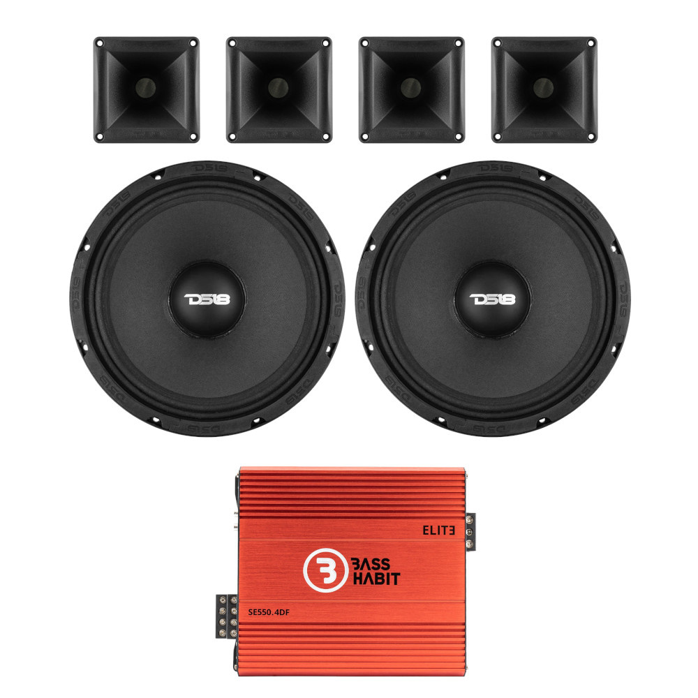 DS18 Pancadão-pakke med forsterker, Medium