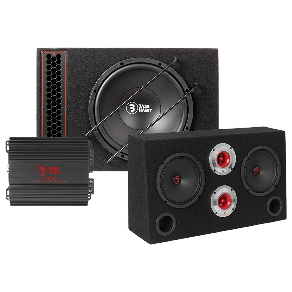 Bass Habit PL112A med SRE62 og forsterker, raggarpakke