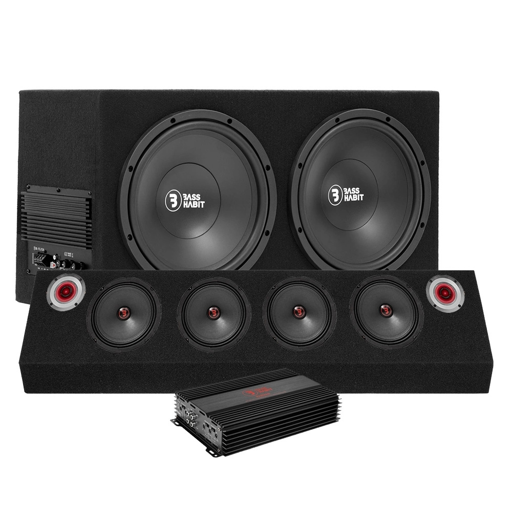 Bass Habit PL212A med Rebel-raggarplanke og forsterker