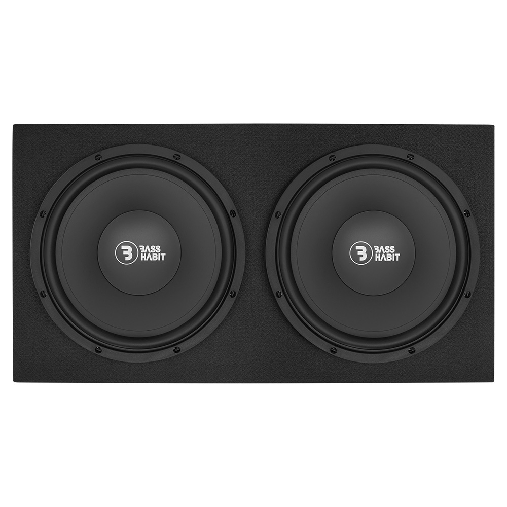 Bass Habit Play PL212 2x12tommer med Play Power 1000.1, basspakke