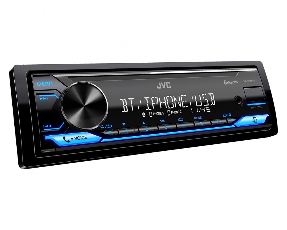 Bass Habit PL2212SR med JVC KD-X382BT, helhetspakke