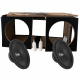 2-pakke Bass Habit PL300 2x12 tommers basskasse, i byggesett 2-pakke Bass Habit PL300 2x12 tommers basskasse, i byggesett