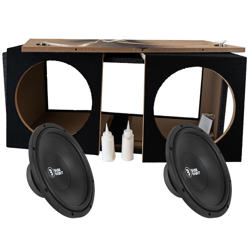 2-pakke Bass Habit PL300 i boks med RA2000W, basspakke i byggesett