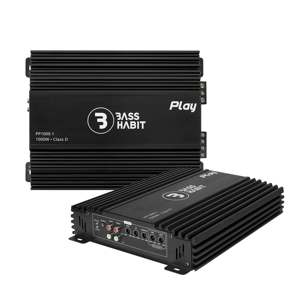 2-pakning Bass Habit Play Power 1000.1 (gen. 2), monoblokk