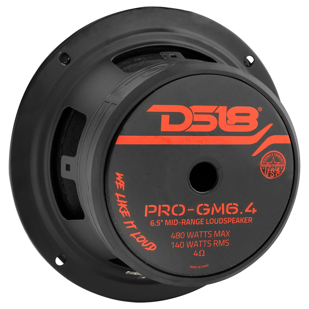 4-pakning DS18 PRO-GM6.4, 6.5 tommers mellomtone