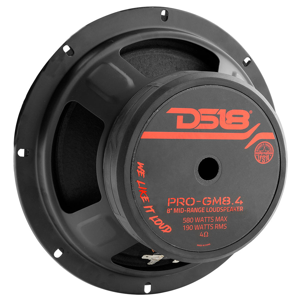 4-pakning DS18 PRO-GM8.4 & Bass Habit SPL ELITE 225.4DF