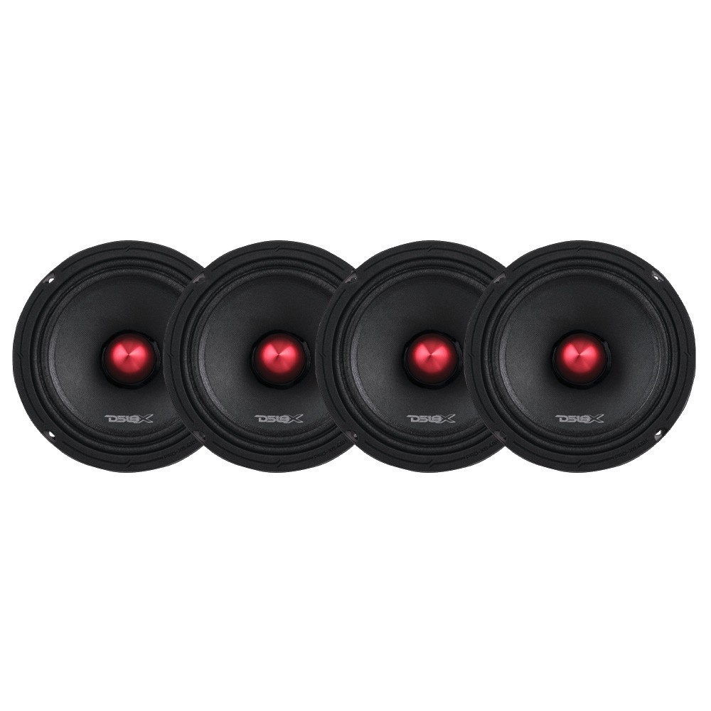 4-pakning DS18 PRO-X6.4BM, 6,5-tommers midbass