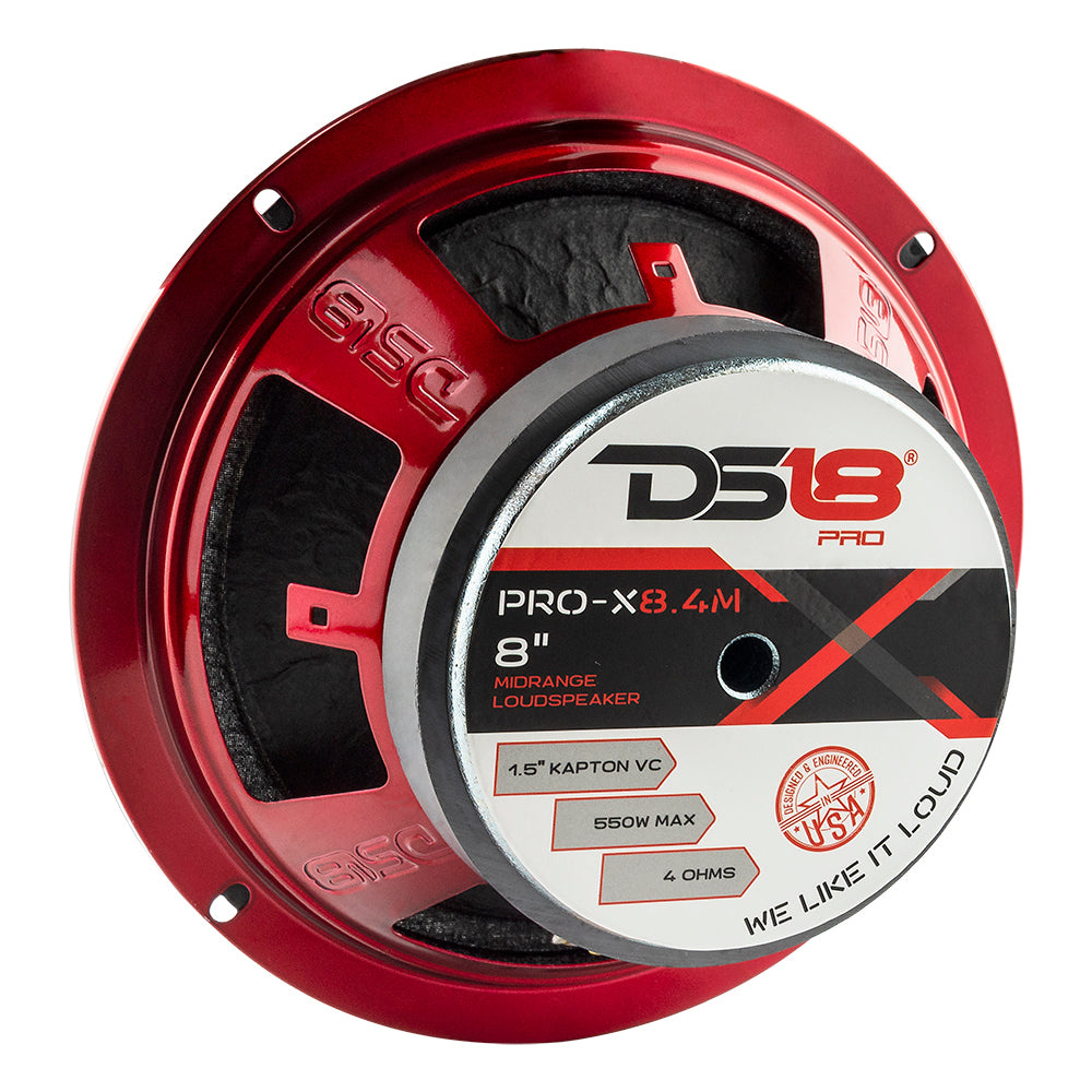 4-pakke DS18 PRO-X8.4M, 8 tommers midbass