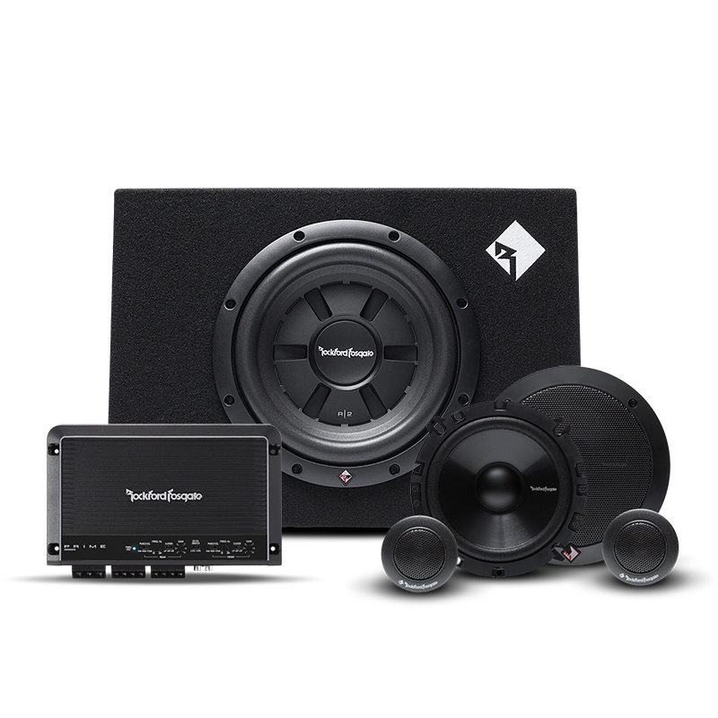 Rockford Fosgate R250X4 med R2S-1X10 boksystem og Prime-kitsystem