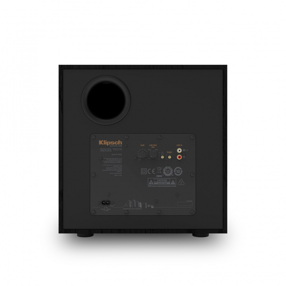 Klipsch R-50M, R-50C & Klipsch R-101SW 3.1 högtalarpaket, svart