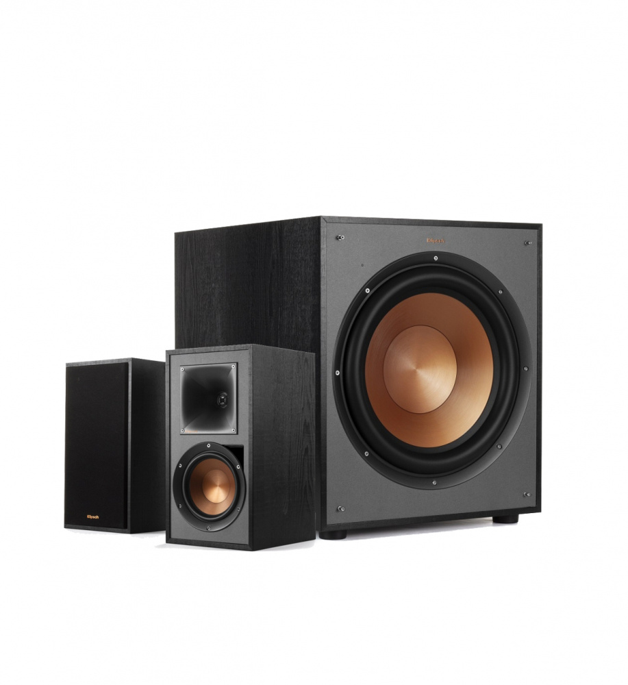 Klipsch R-51PM & Klipsch R-120SW 2.1 høyttalerpakke, svart
