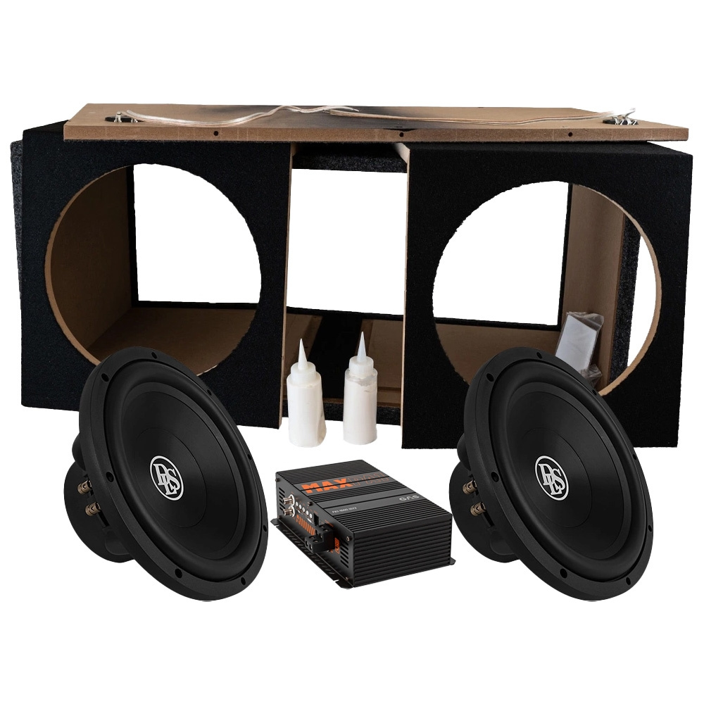 DLS Reference 2x12 tommers basskasse i byggesett med forsterker