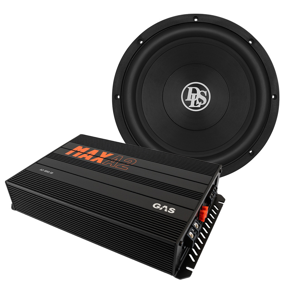 GAS MAX A2-800.1D & Reference RCW12.D2, basspakke