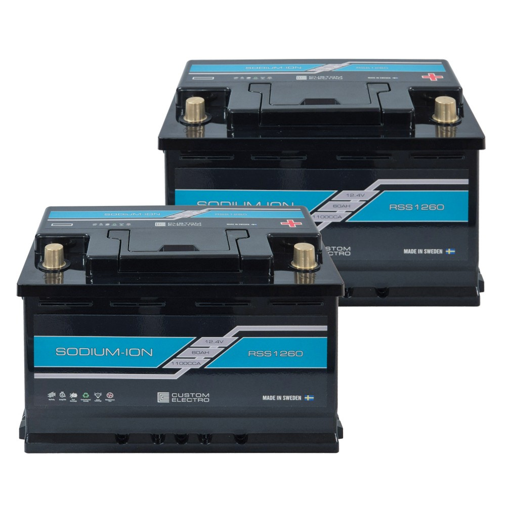 Batteripakke, 2-pakning CustomElectro RSS v2 12-60 Sodium-Ion