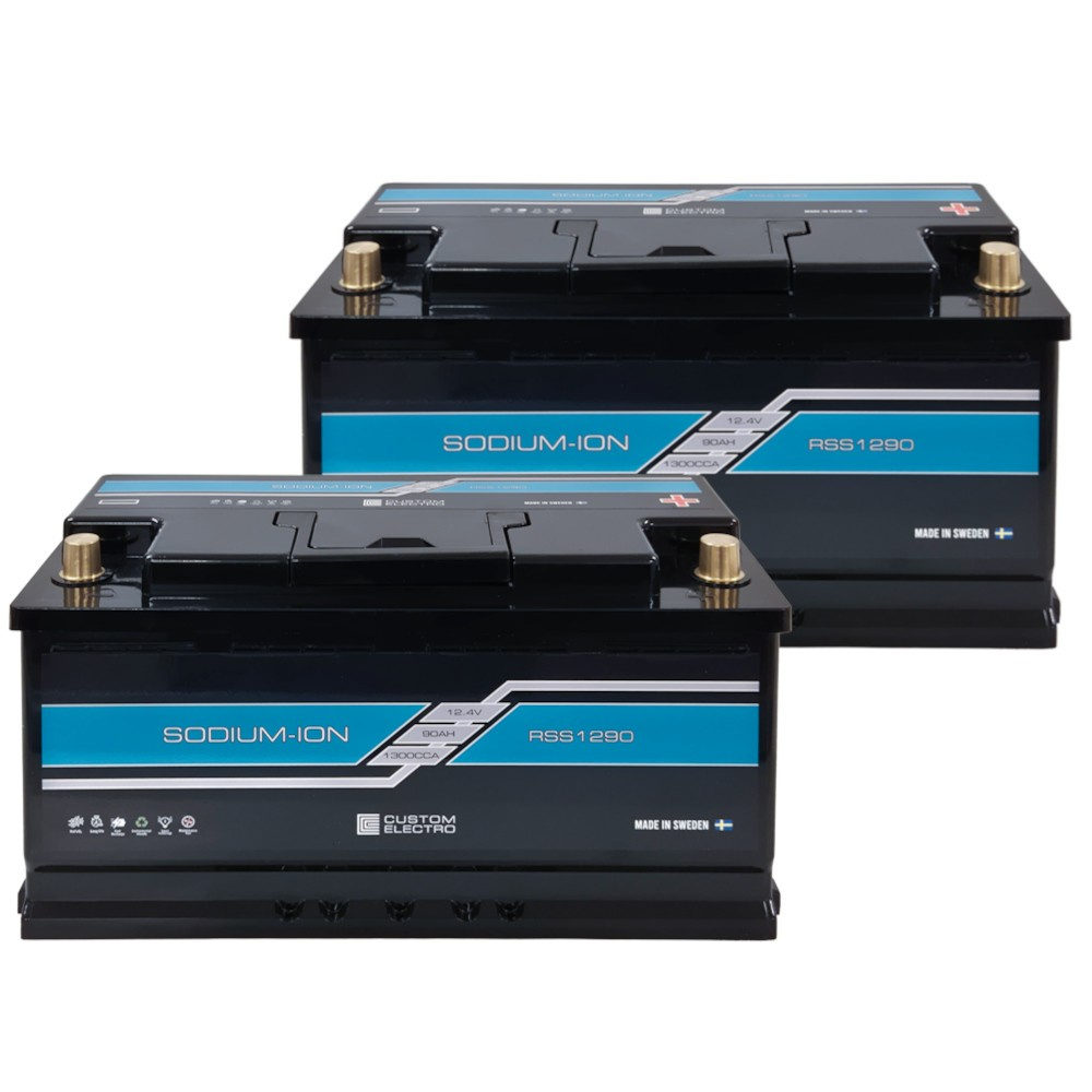 Batteripakke, 2-pakning CustomElectro RSS v2 12-90 Sodium-Ion