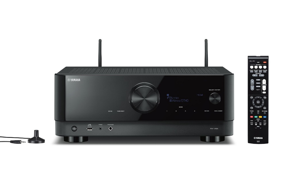 Yamaha RX-V6A & DLS Flatbox D-One On-Wall 5.0 hemmabiopaket, vit