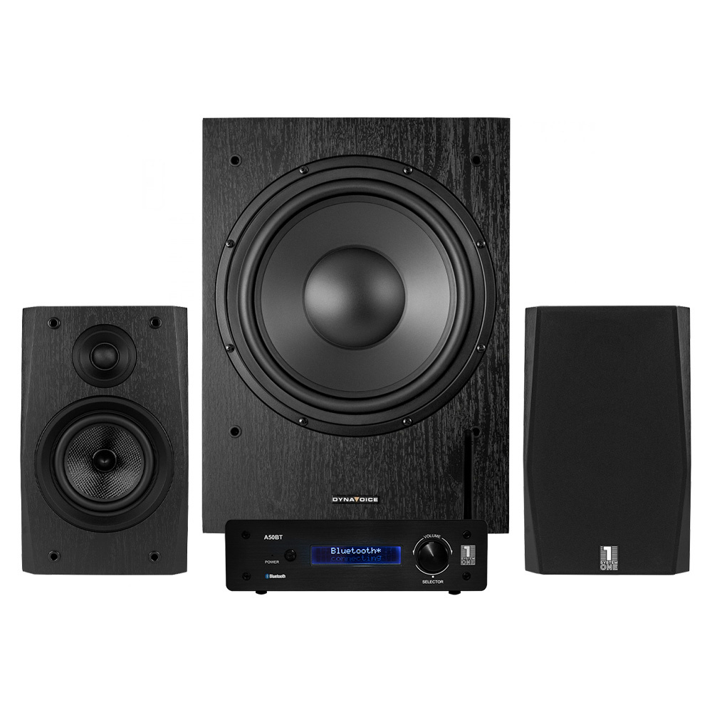 System One A50BT & System One S15B med MW10, stereopaket