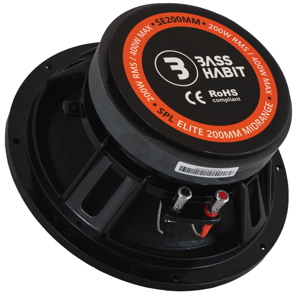 Bass Habit SPL Elite SE200M & SP25A i raggarplanka med slutsteg
