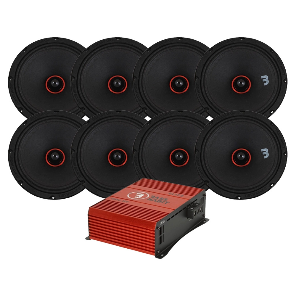 8-pakning Bass Habit SE200M med SE850.2DF, SPL-pakke