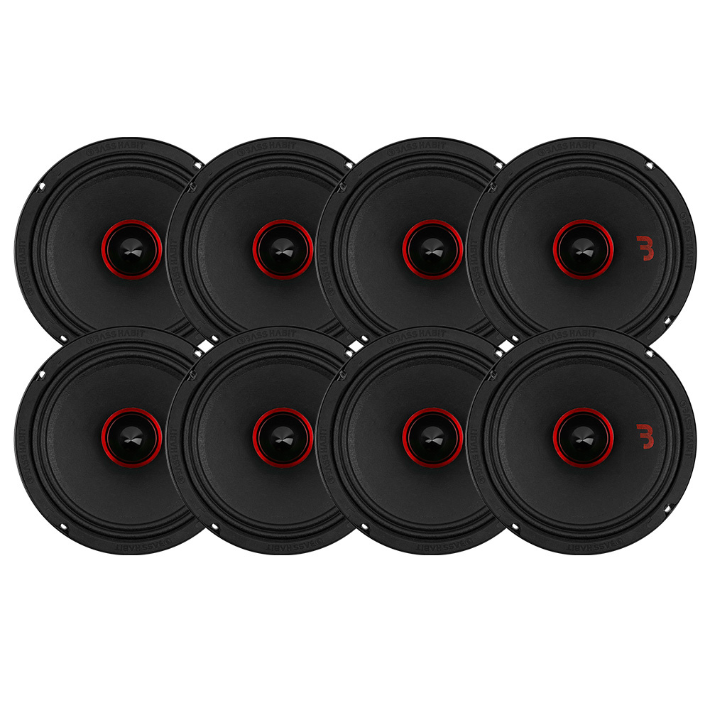 8-pakke Bass Habit SPL Elite SE2200M, brutal 8