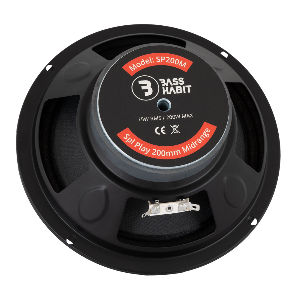 8-pakke Bass Habit Play SP200M med SP25A SPL-pakke med forsterker, stor