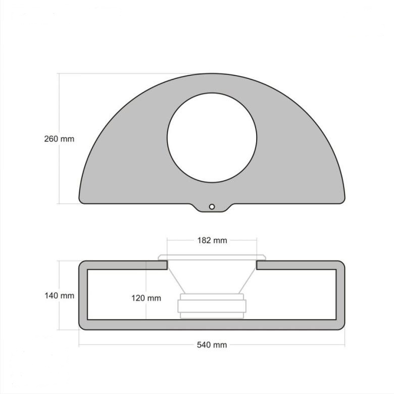 DLS Passiv basskasse til reservehjulskasse med PE8.D2