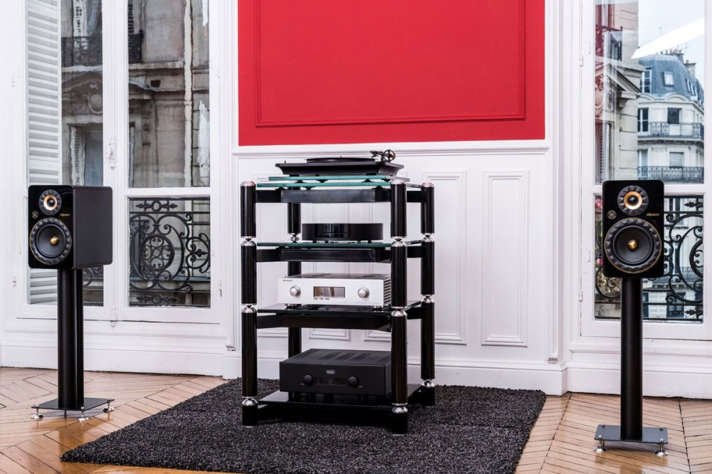 Norstone Spider 4 Hifi-rack, svart