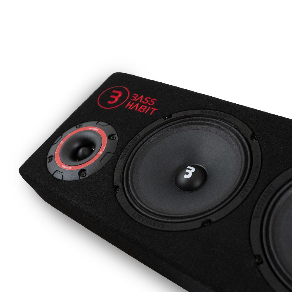 GAS MAD B1-212 basspakke & Play SPL64 raggarplanke med forsterker