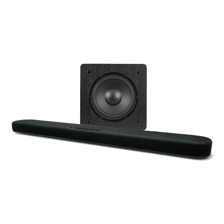 Yamaha SR-B20 & Dynavoice Challenger Sub 8 lydplankepakke, svart