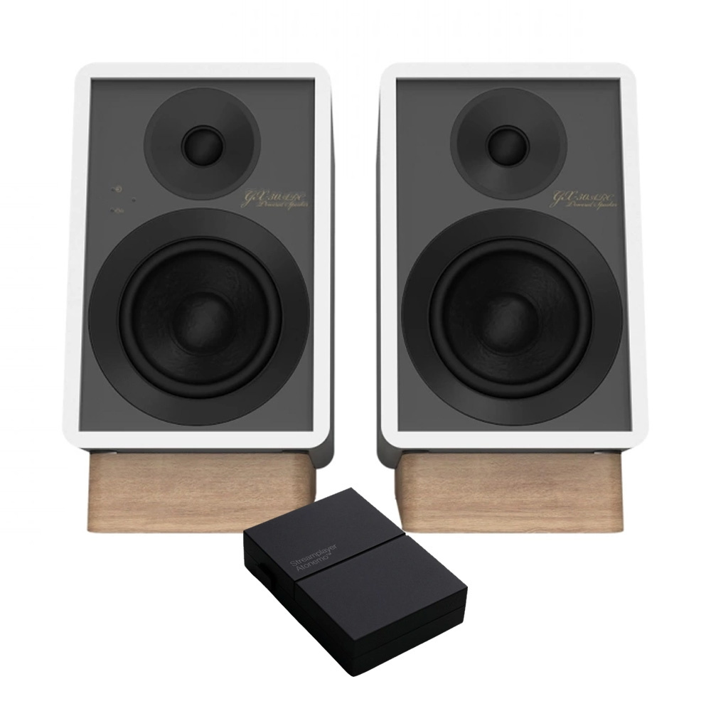 Onkyo GX-30ARC i hvitt med Atonemo Streamplayer