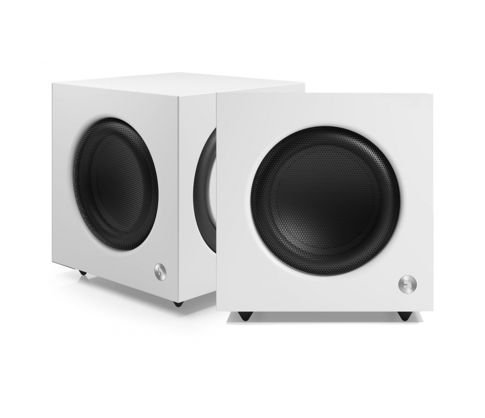 2-pakning Audio Pro SW10, aktiv subwoofer hvit