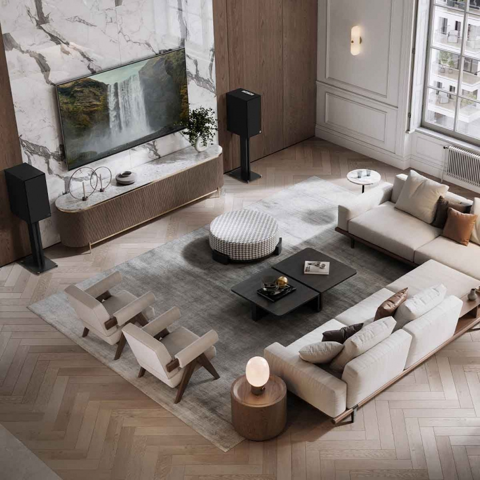 Klipsch The Nines med RP-1200SW, aktivt 2.1 høyttalerpakke i svart