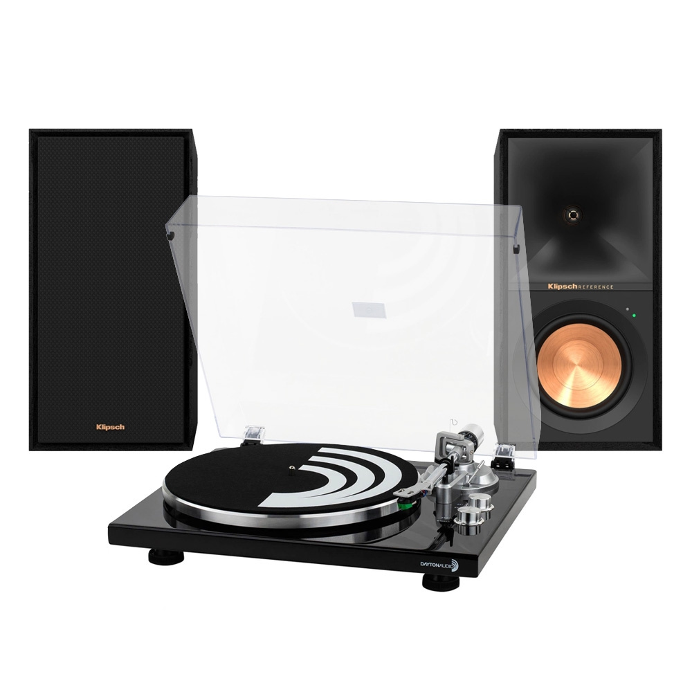 Dayton Audio TT-1BTB med Klipsch R-50PM, vinylpakke