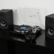 Dayton Audio TT-1BTB med Klipsch R-50PM, vinylpakke Dayton Audio TT-1BTB med Klipsch R-50PM, vinylpakke
