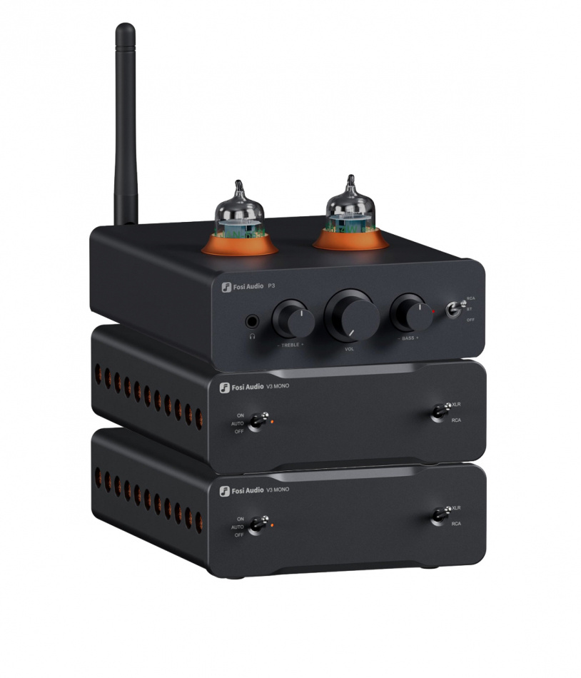 Fosi Audio P3 med doble V3 Mono, kompakt HiFi-stereopakke