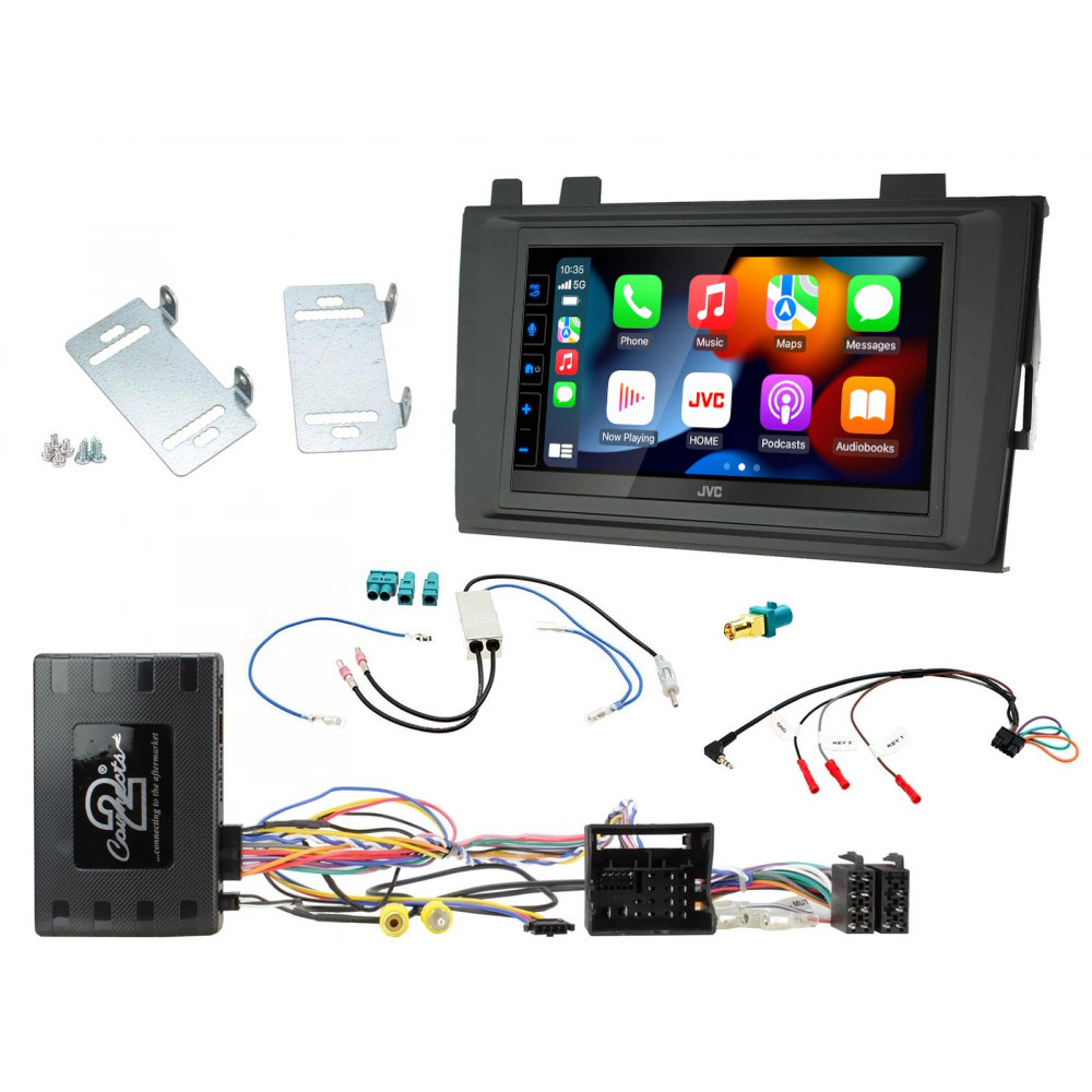 Installationskit 2-DIN Volkswagen T6.1 (MIB-PQ) & JVC KW-M785DBW